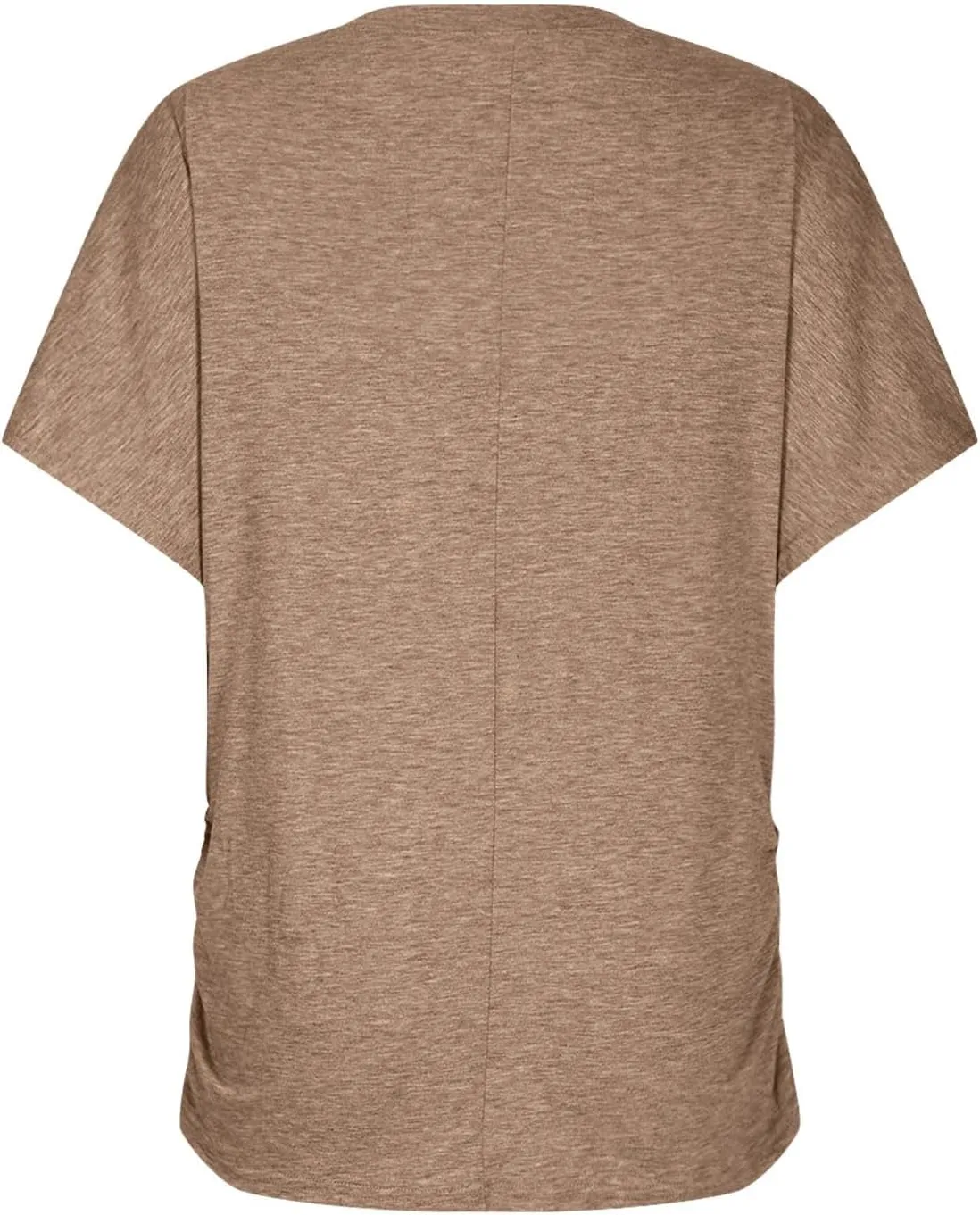Solid Cotton Tshirts for Women Short Sleeve Slim Fit Tops Casual V Neck Blouse 2025 Casual Cute Graphic Basic Tees