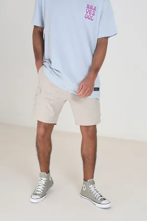 SOLID STONE TASLAN CARGO STYLE SHORTS