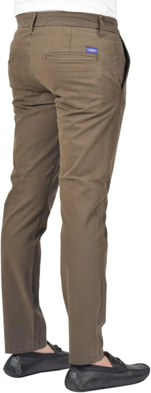 Soroor Slim Fit Chinos Pants Men - Stylish Mens Chinos Pants, Smart Casual Mens Khaki Pants | Stretch Twill Cotton Men Chino