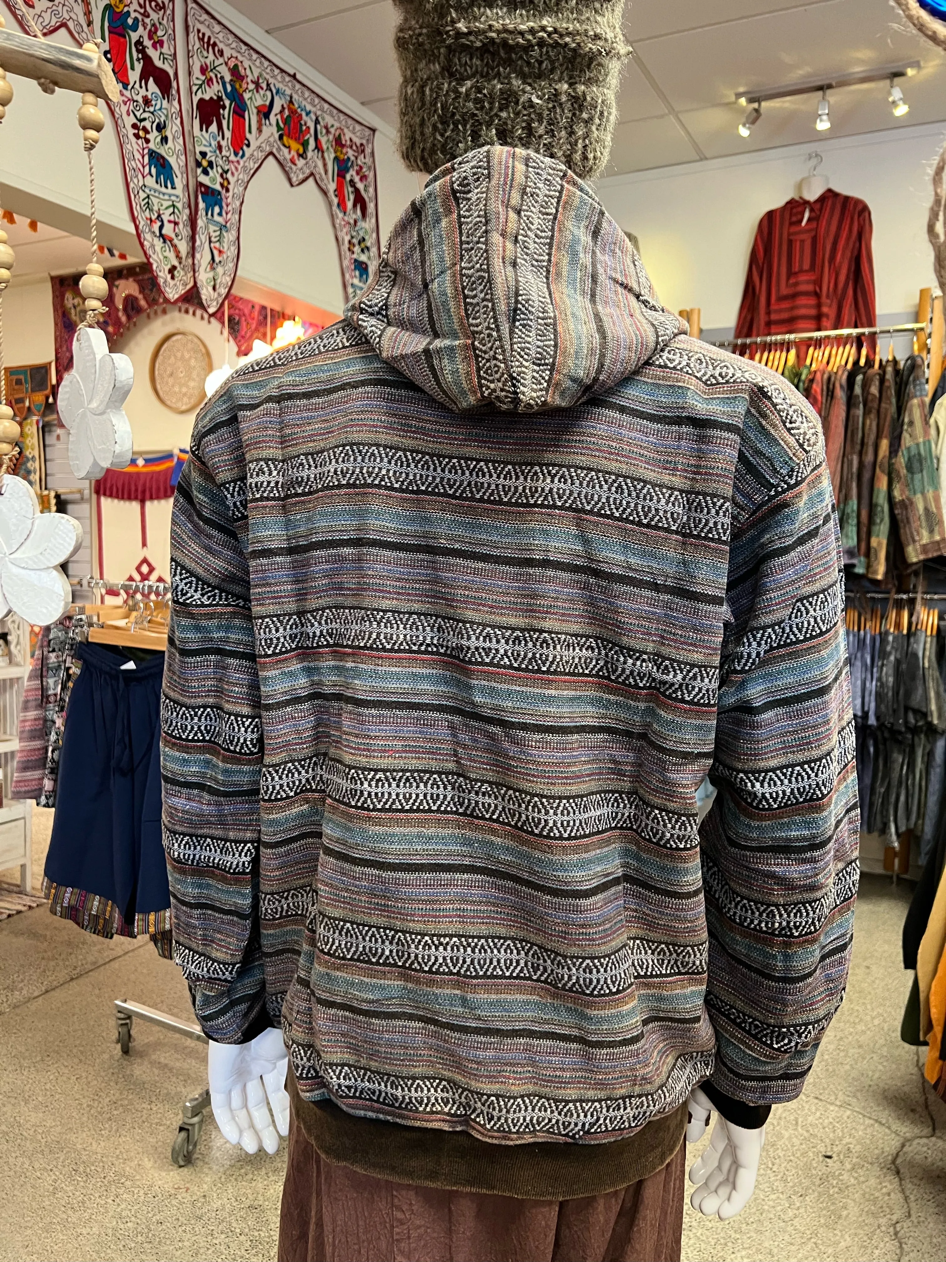 Stonewash Lined Zip Hoody