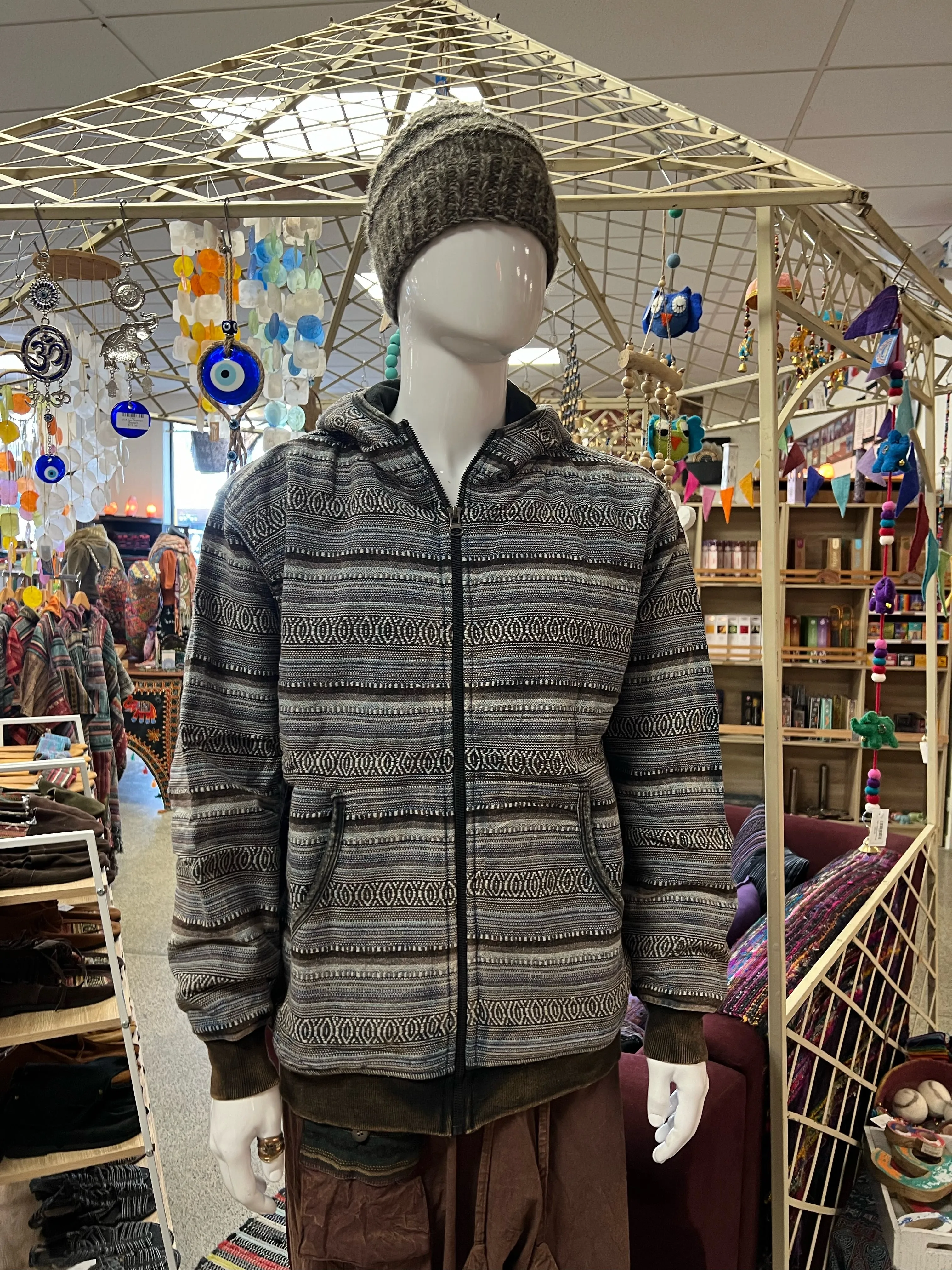 Stonewash Lined Zip Hoody