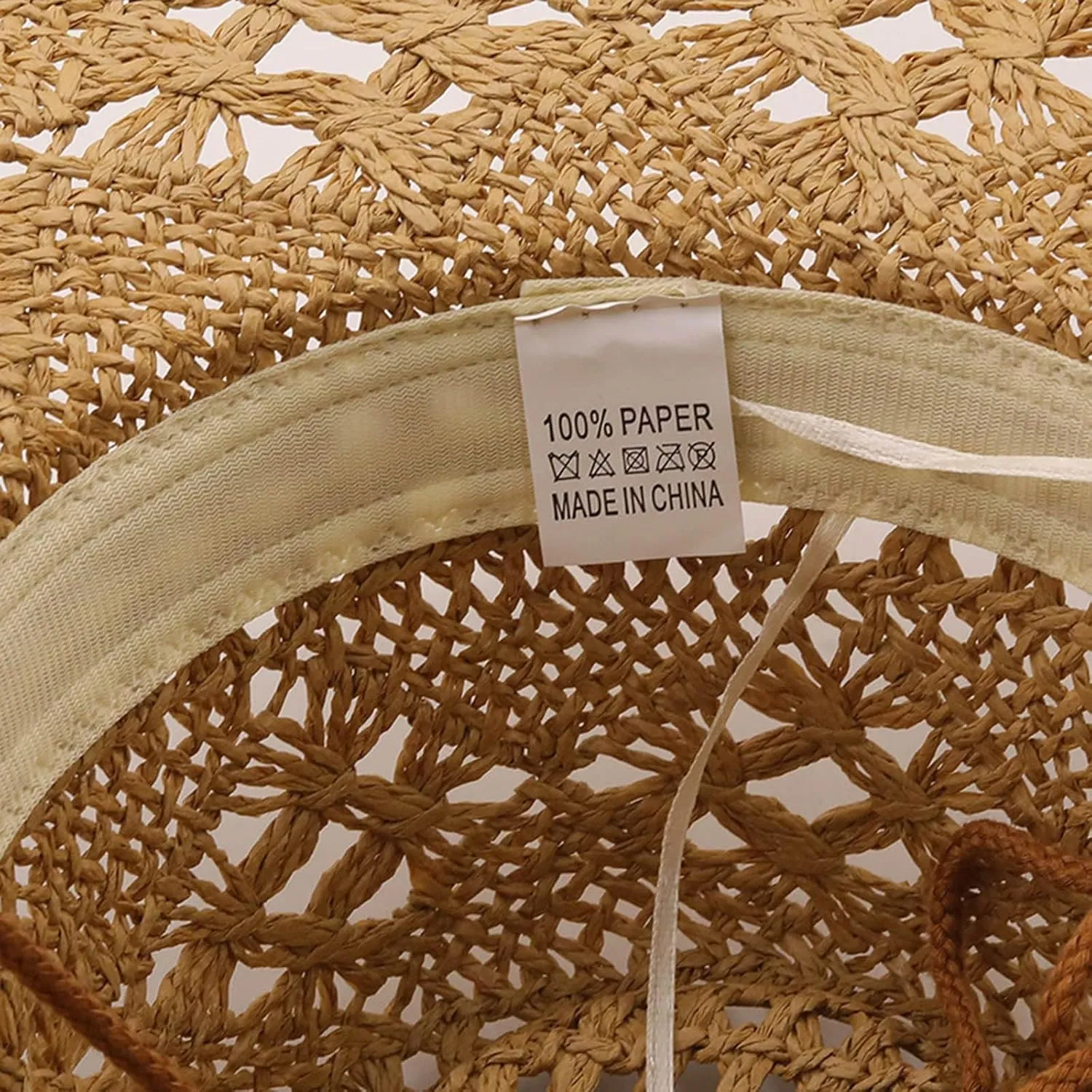 Straw Cowboy Hats for Men Women Beach Wide Brim Sun Visor Hats Hollow Out Packable Beach Sunhat Sun Protection Uv 50 