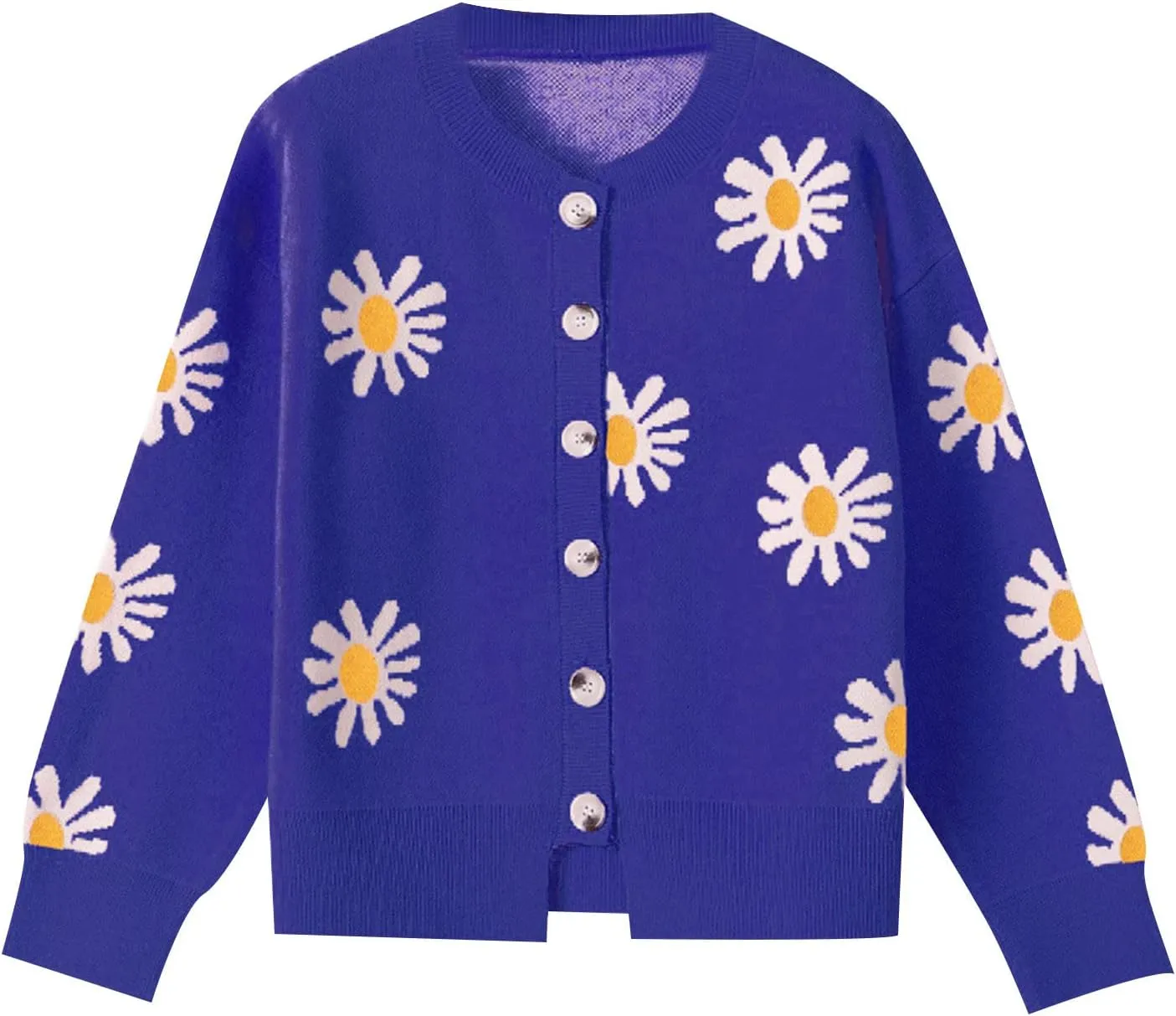 Strawberry Cardigan for Women Cute V Neck Button Down Long Sleeve Sweater Casual Loose Fall Trendy