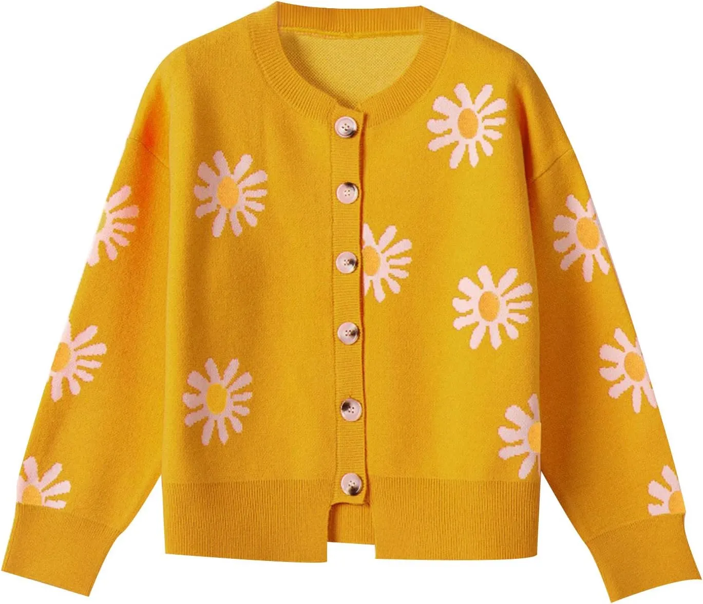 Strawberry Cardigan for Women Cute V Neck Button Down Long Sleeve Sweater Casual Loose Fall Trendy