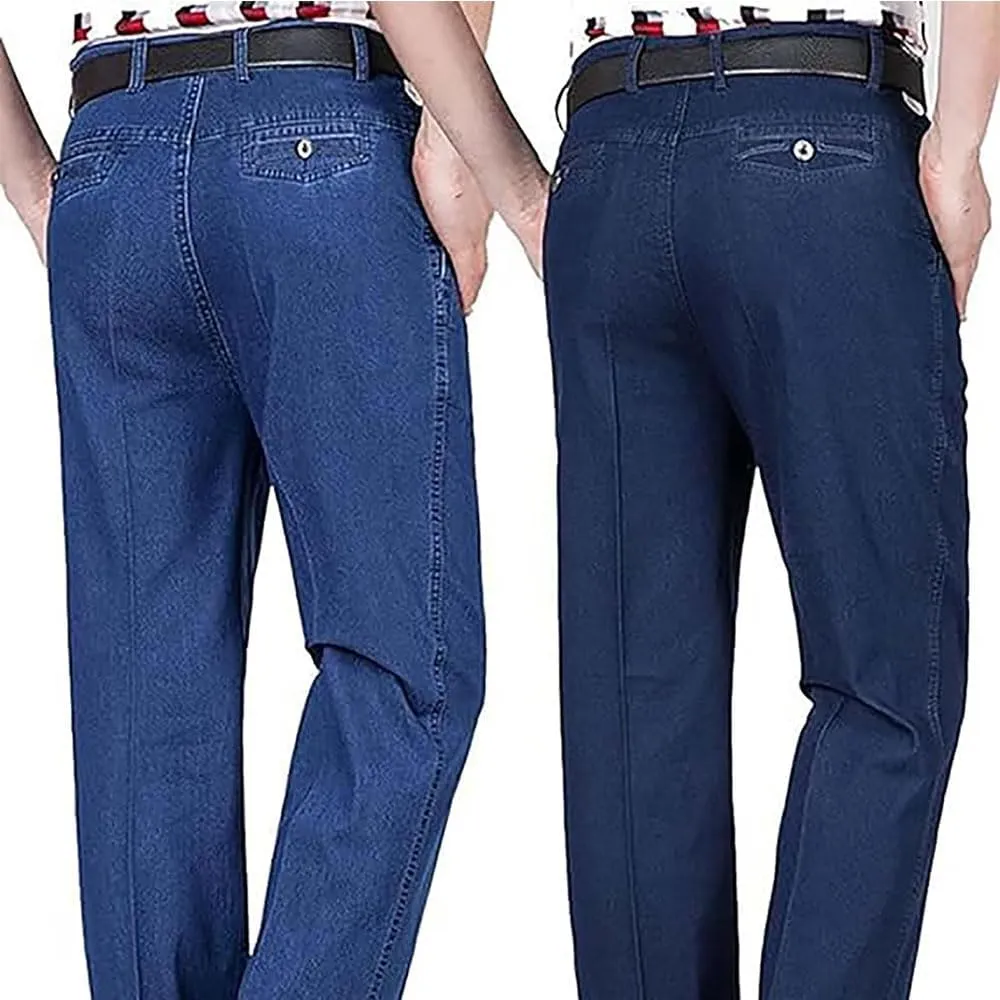 Stretch Waist Jeans for Men,Jeans for Men Stretch Fit,Jeans for Men Straight Fit