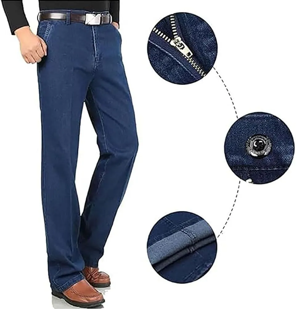 Stretch Waist Jeans for Men,Jeans for Men Stretch Fit,Jeans for Men Straight Fit