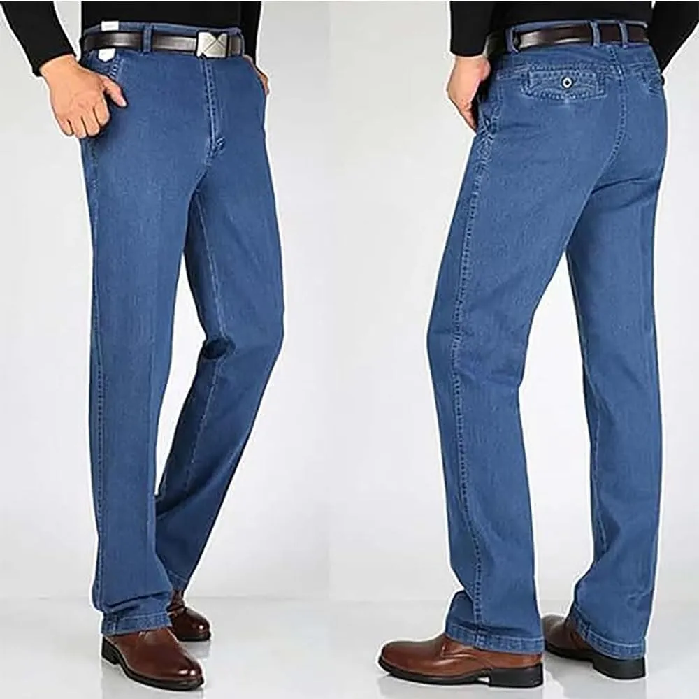 Stretch Waist Jeans for Men,Jeans for Men Stretch Fit,Jeans for Men Straight Fit