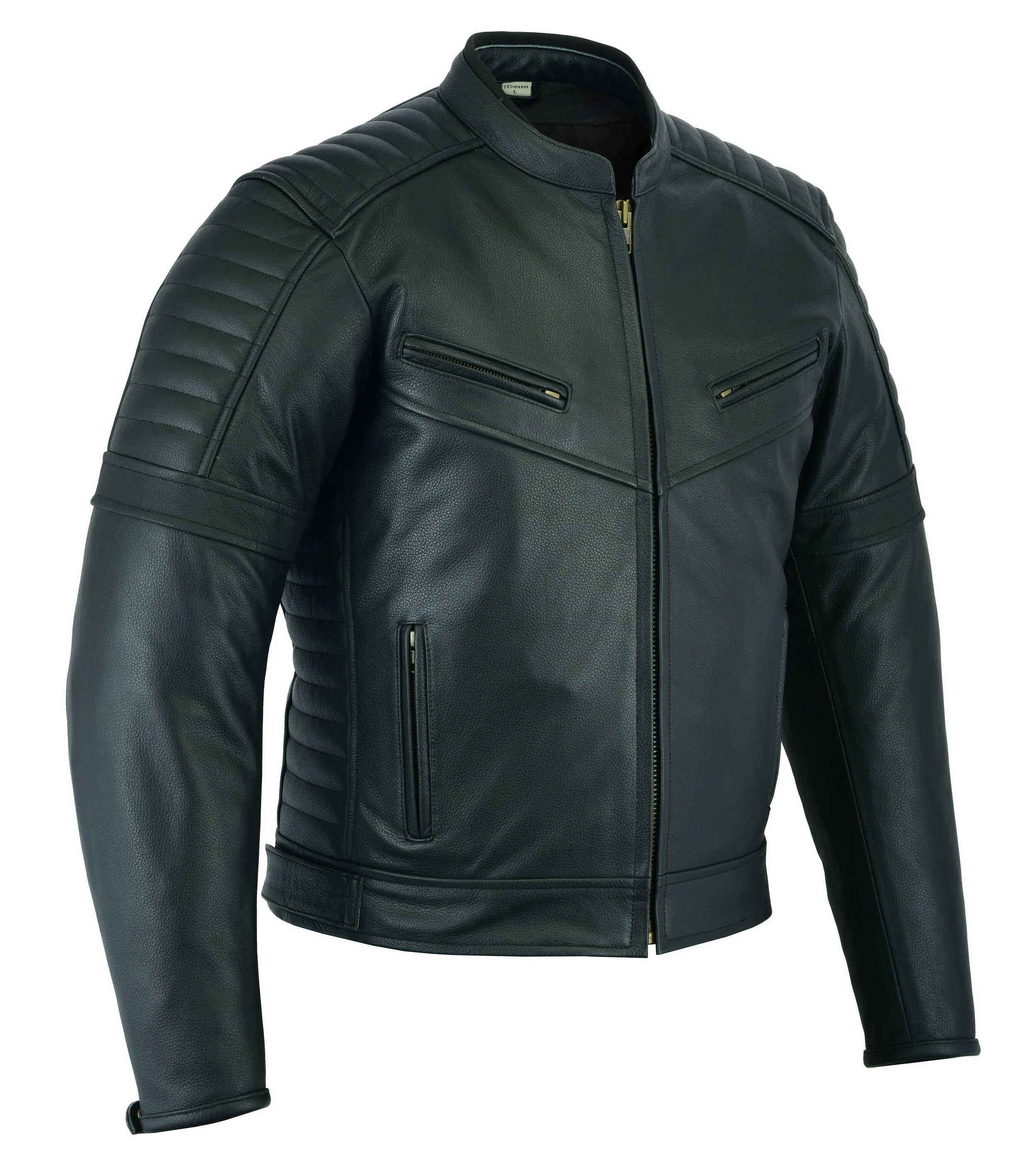 Sturgis Black Leather Motorcycle Jacket