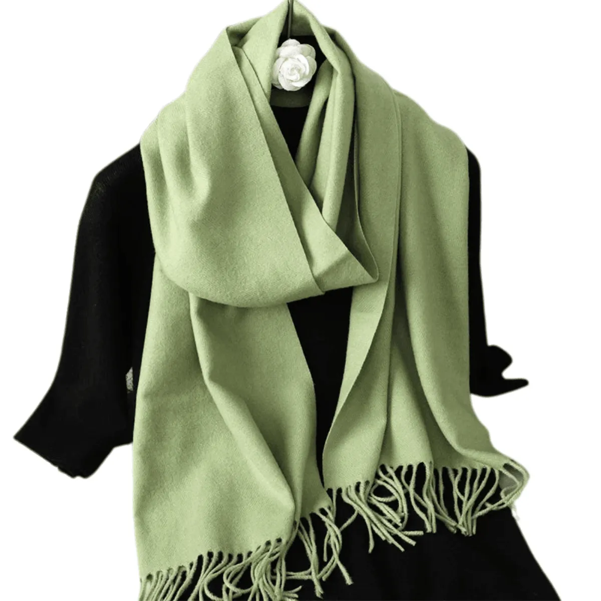 Stylish Scarves, Luxurious Cashmere Blend, Warm & Soft, Elegant Design, Lightweight, Versatile Use, Over 69in Length, 62 Colors