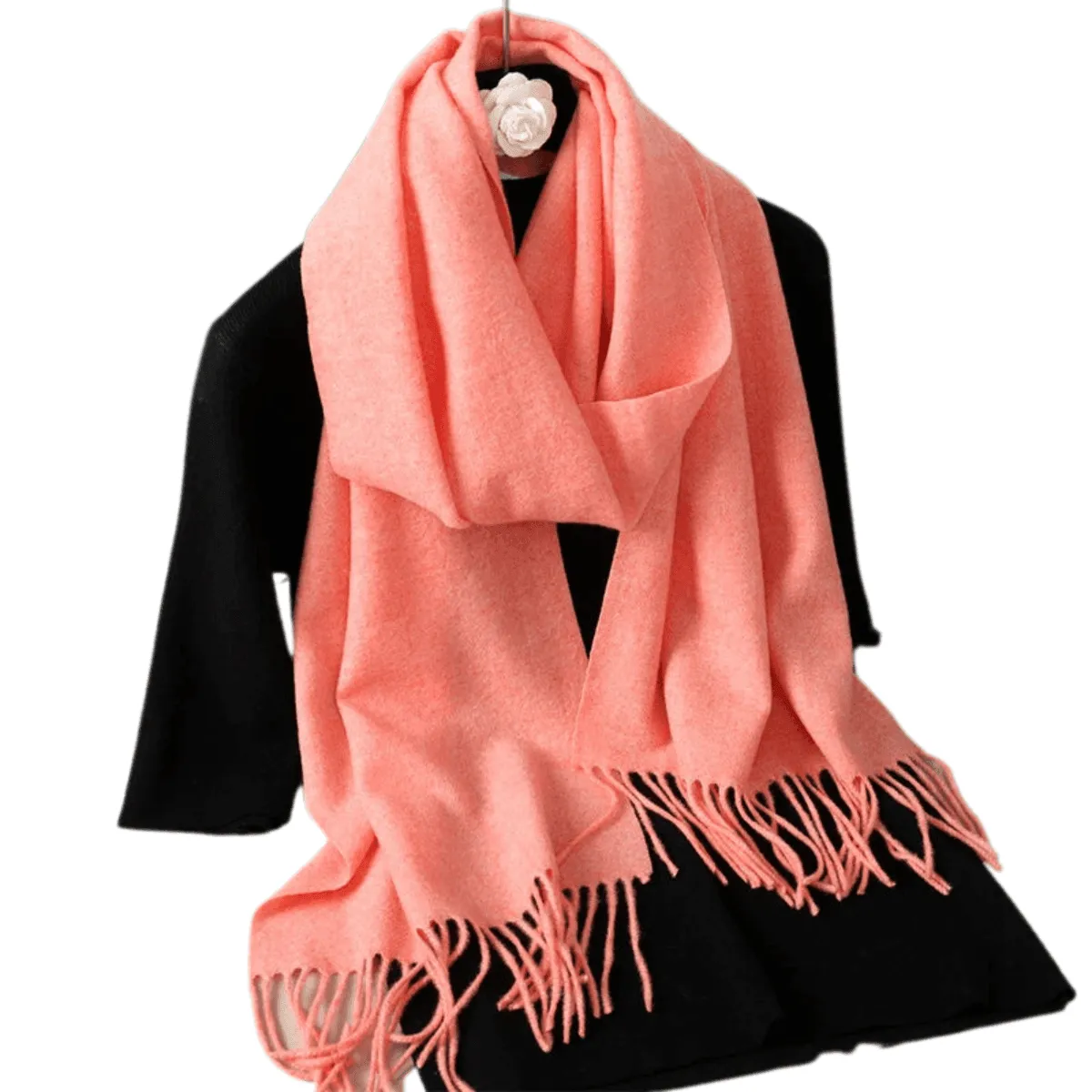 Stylish Scarves, Luxurious Cashmere Blend, Warm & Soft, Elegant Design, Lightweight, Versatile Use, Over 69in Length, 62 Colors
