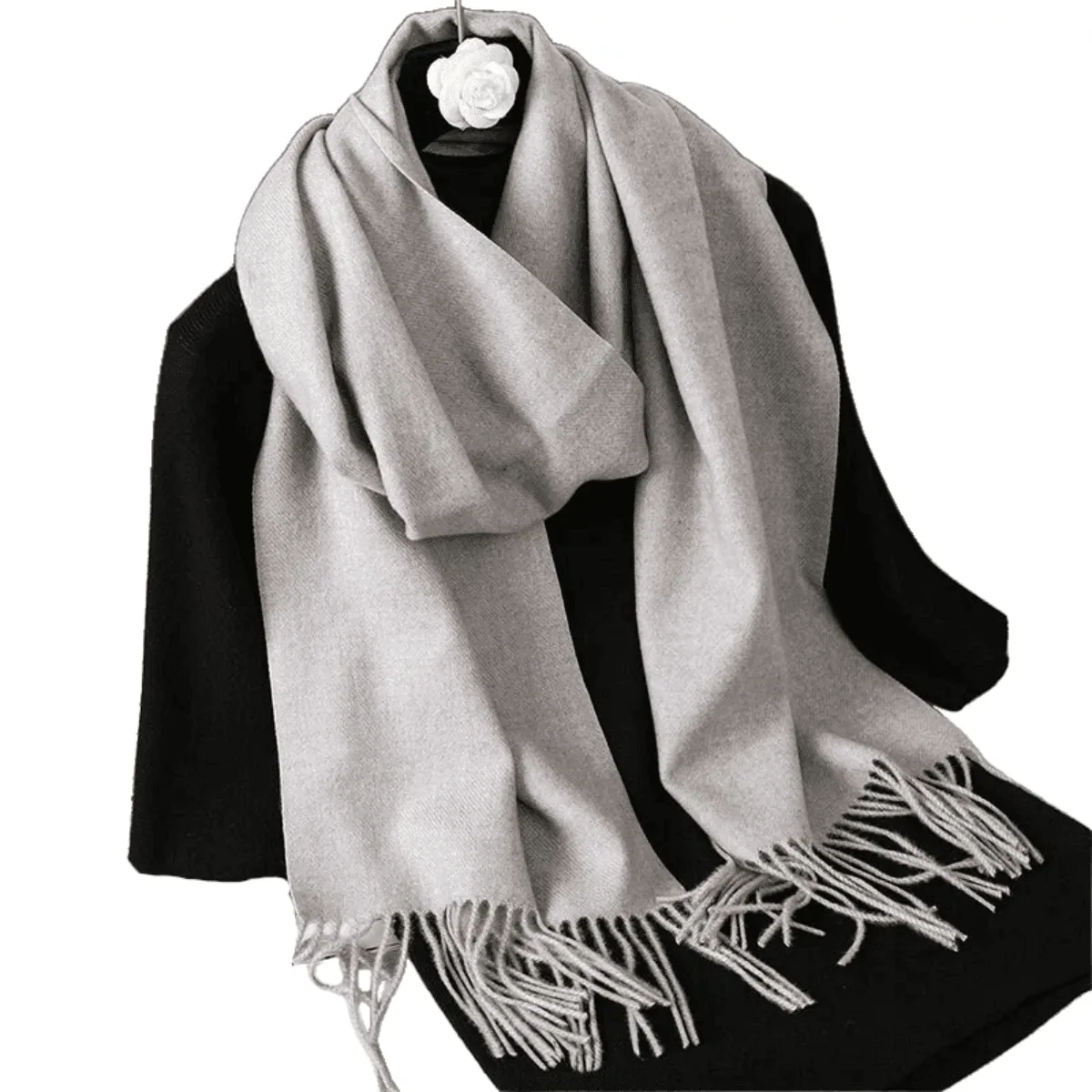 Stylish Scarves, Luxurious Cashmere Blend, Warm & Soft, Elegant Design, Lightweight, Versatile Use, Over 69in Length, 62 Colors