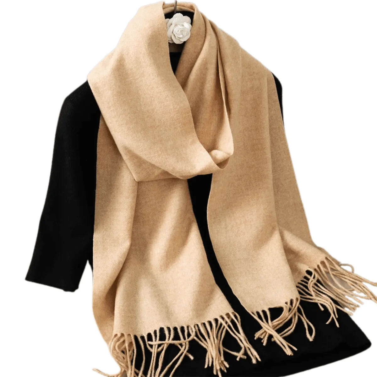 Stylish Scarves, Luxurious Cashmere Blend, Warm & Soft, Elegant Design, Lightweight, Versatile Use, Over 69in Length, 62 Colors