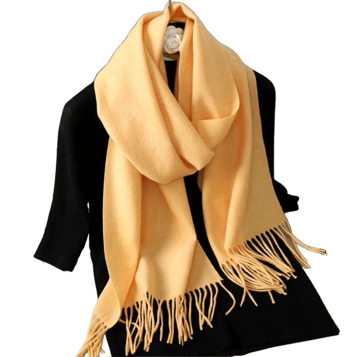 Stylish Scarves, Luxurious Cashmere Blend, Warm & Soft, Elegant Design, Lightweight, Versatile Use, Over 69in Length, 62 Colors