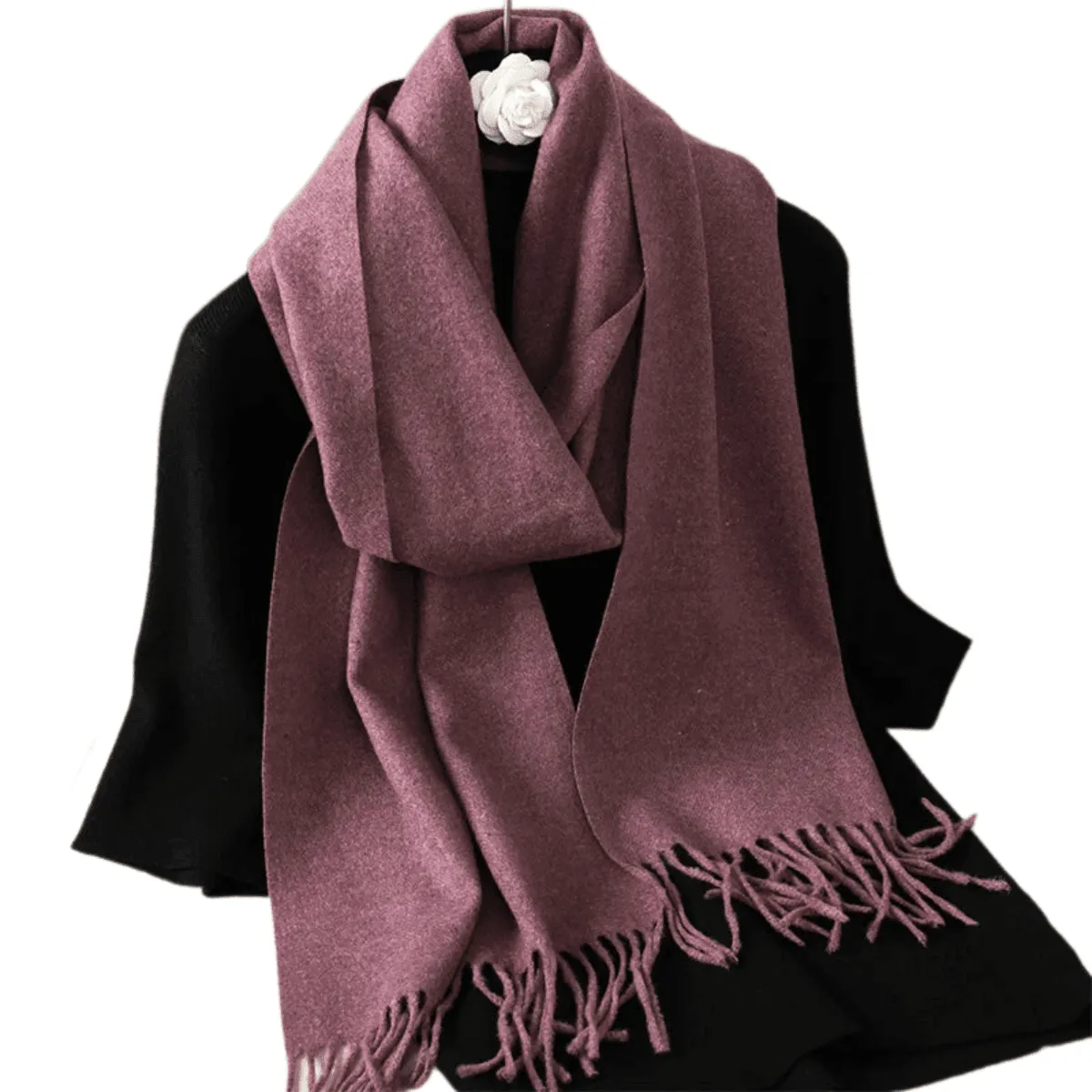 Stylish Scarves, Luxurious Cashmere Blend, Warm & Soft, Elegant Design, Lightweight, Versatile Use, Over 69in Length, 62 Colors