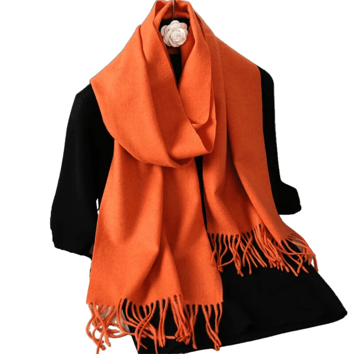 Stylish Scarves, Luxurious Cashmere Blend, Warm & Soft, Elegant Design, Lightweight, Versatile Use, Over 69in Length, 62 Colors