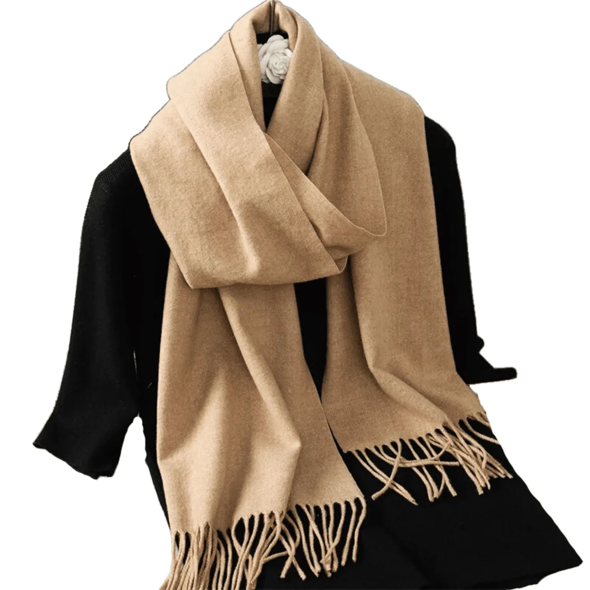 Stylish Scarves, Luxurious Cashmere Blend, Warm & Soft, Elegant Design, Lightweight, Versatile Use, Over 69in Length, 62 Colors