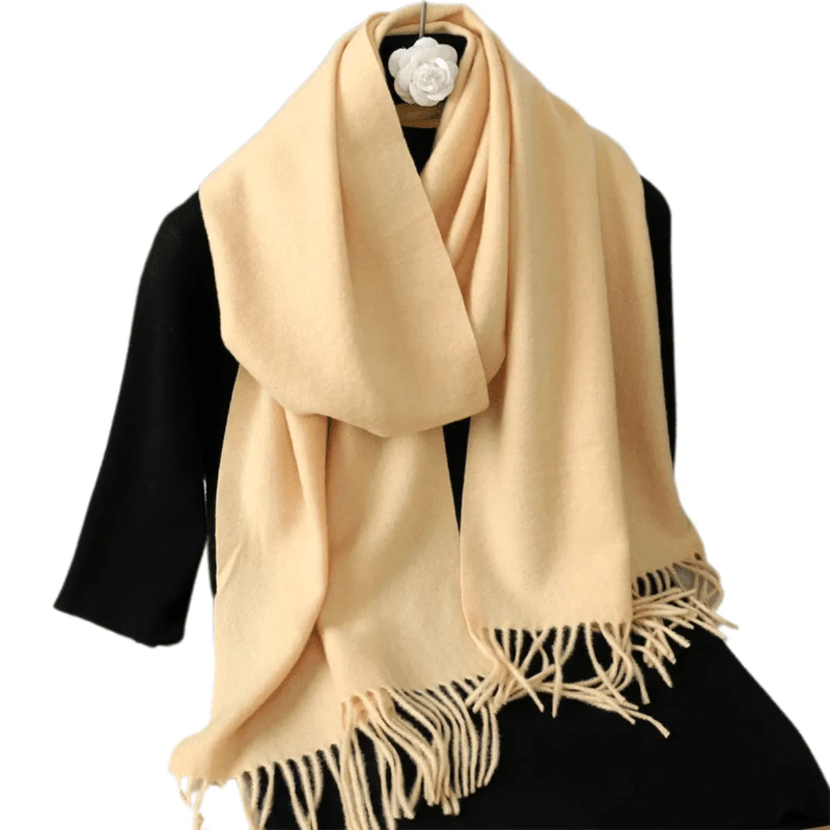 Stylish Scarves, Luxurious Cashmere Blend, Warm & Soft, Elegant Design, Lightweight, Versatile Use, Over 69in Length, 62 Colors