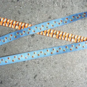 Sue Spargo Ribbon : Cuppa Flowers - Blue