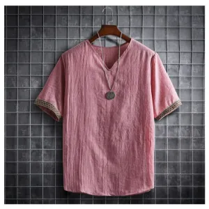 Summer Men's Shirts Plain Color Korean Fashion Men Short Sleeve Hawaii Short Sleeve Shirt Light Weight Clothing M-XL5