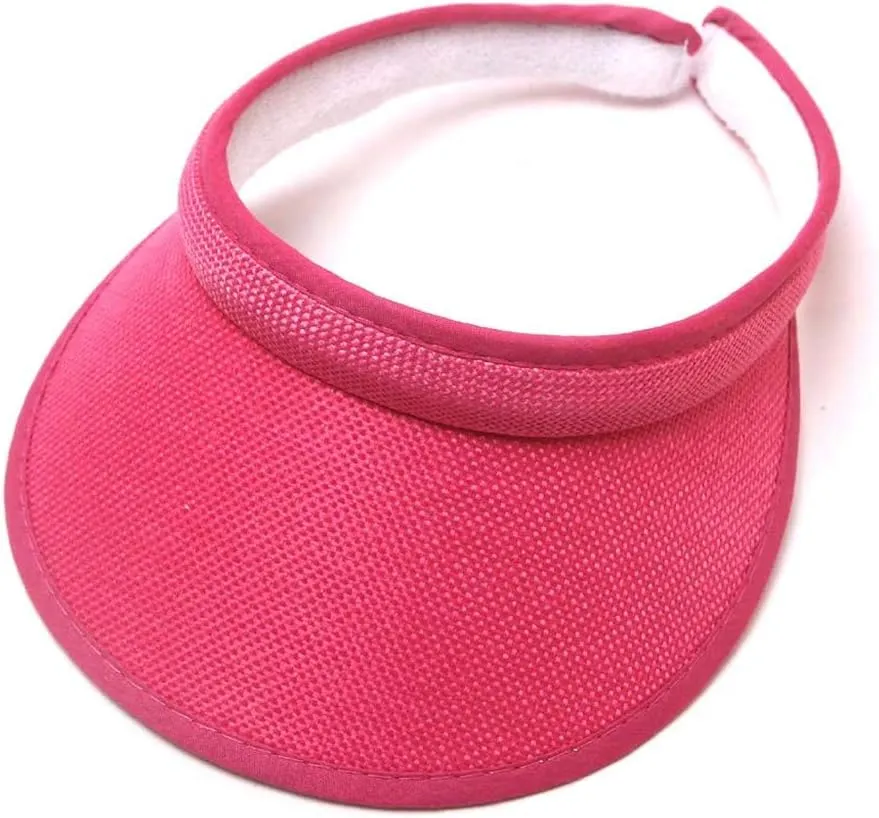 Sun Visor Hats Summer Wide Brim Clip Adjustable Large Brim Sun Visor Hat Outdoor Running Beach Cap Womens Baseball Caps