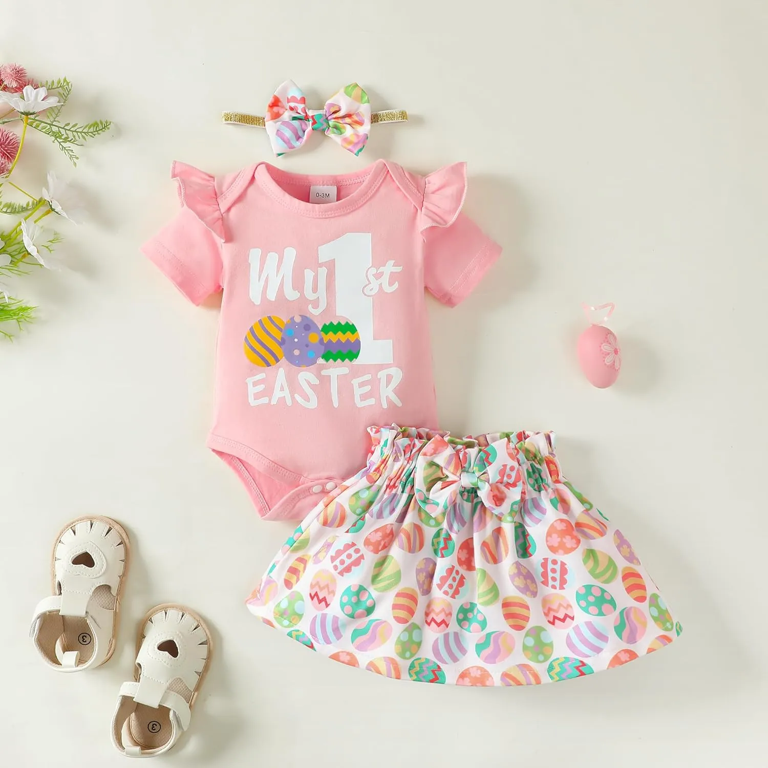 SUNNY PIGGY Baby Girl Clothes Newborn Dress Infant Romper Summer Outfit Cute Toddler Clothing Skirt Set