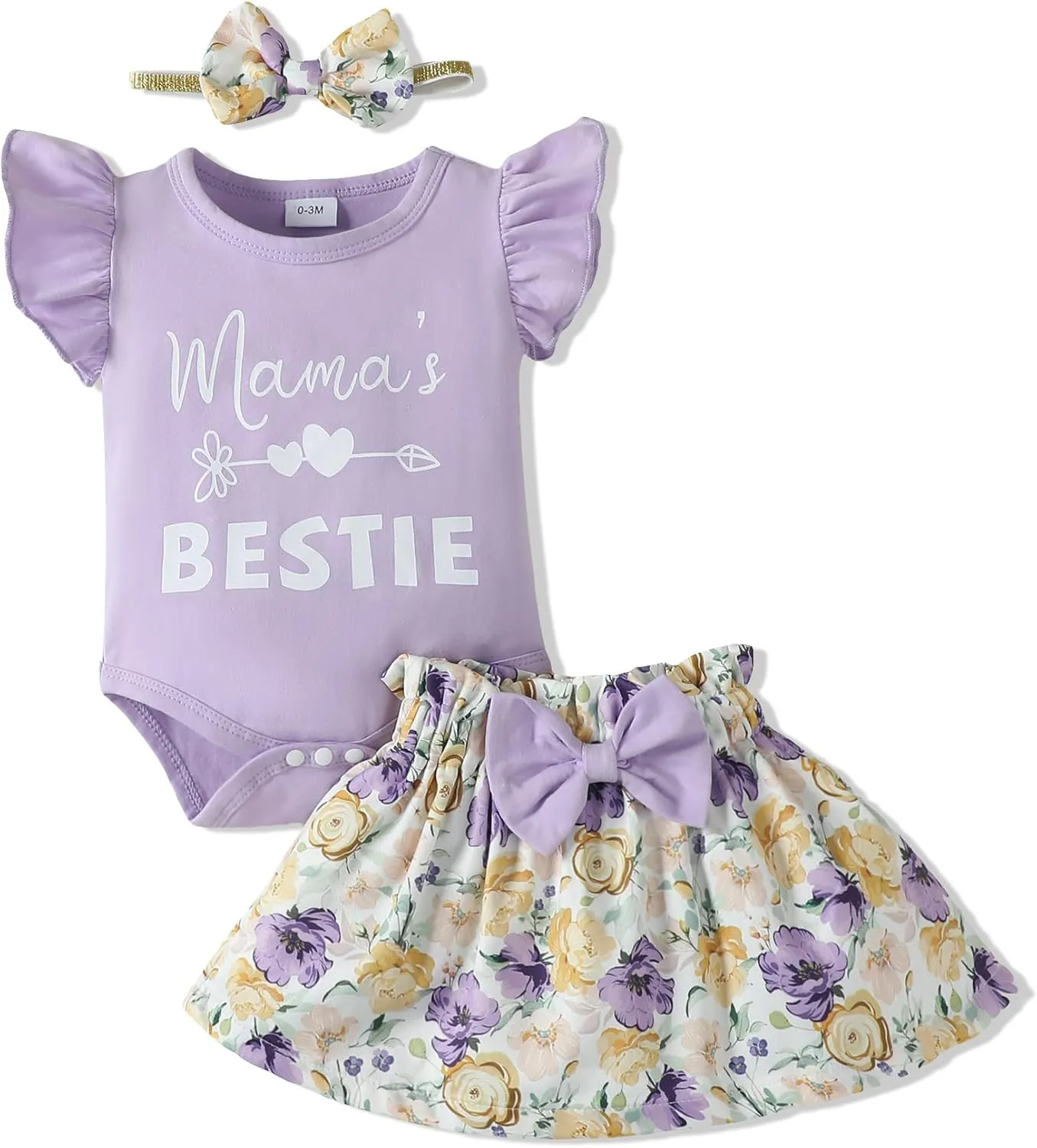 SUNNY PIGGY Baby Girl Clothes Newborn Dress Infant Romper Summer Outfit Cute Toddler Clothing Skirt Set
