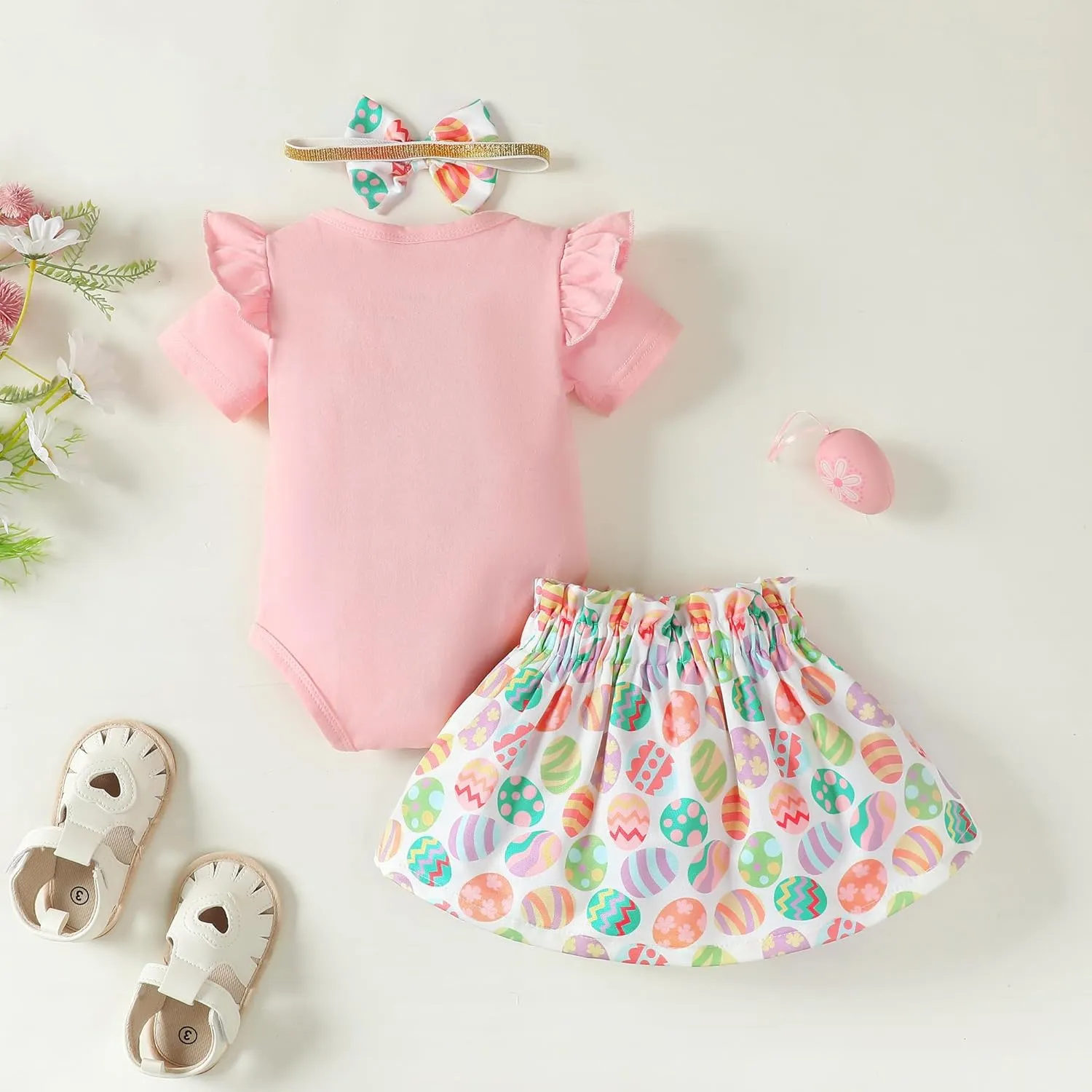 SUNNY PIGGY Baby Girl Clothes Newborn Dress Infant Romper Summer Outfit Cute Toddler Clothing Skirt Set