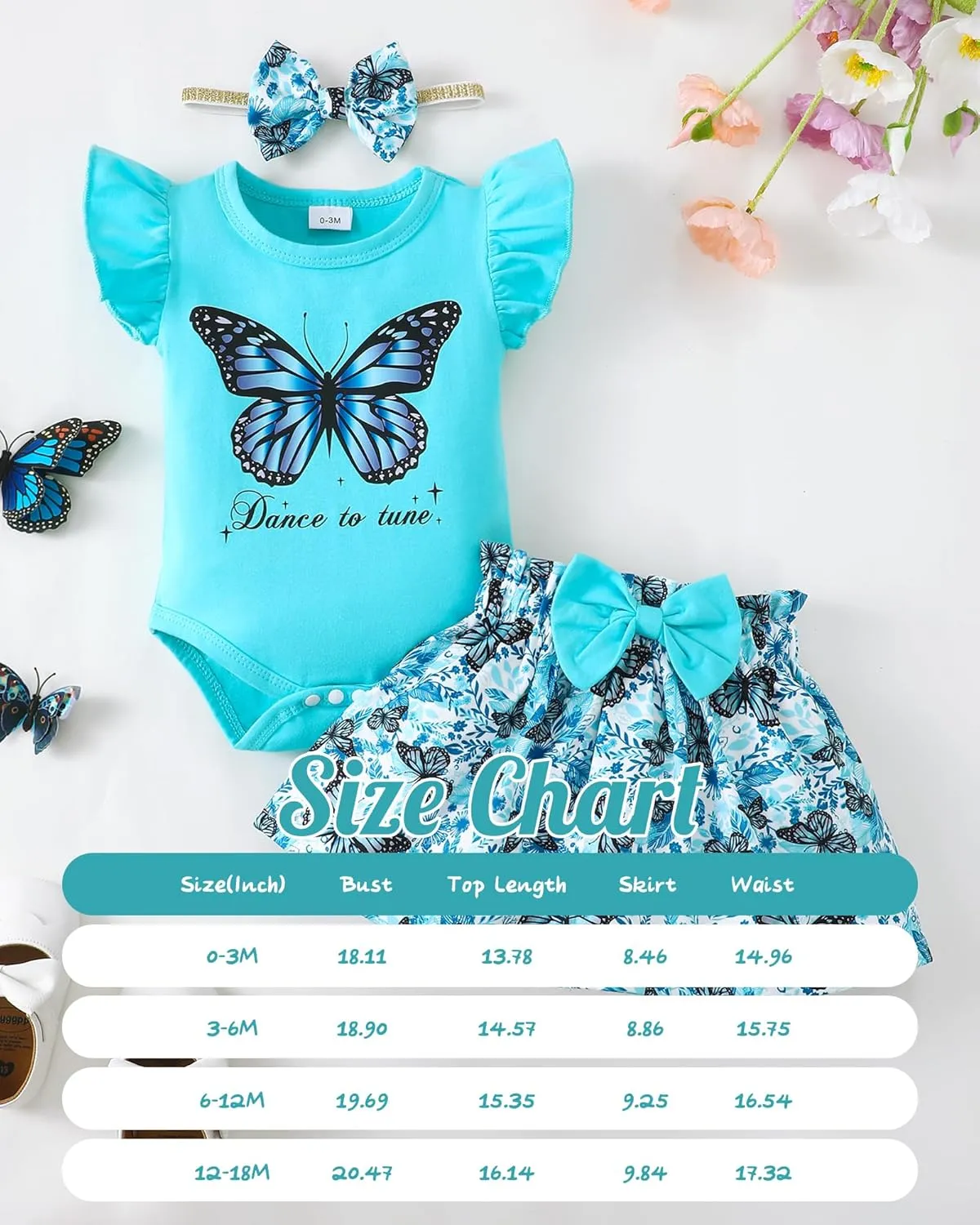 SUNNY PIGGY Baby Girl Clothes Newborn Dress Infant Romper Summer Outfit Cute Toddler Clothing Skirt Set