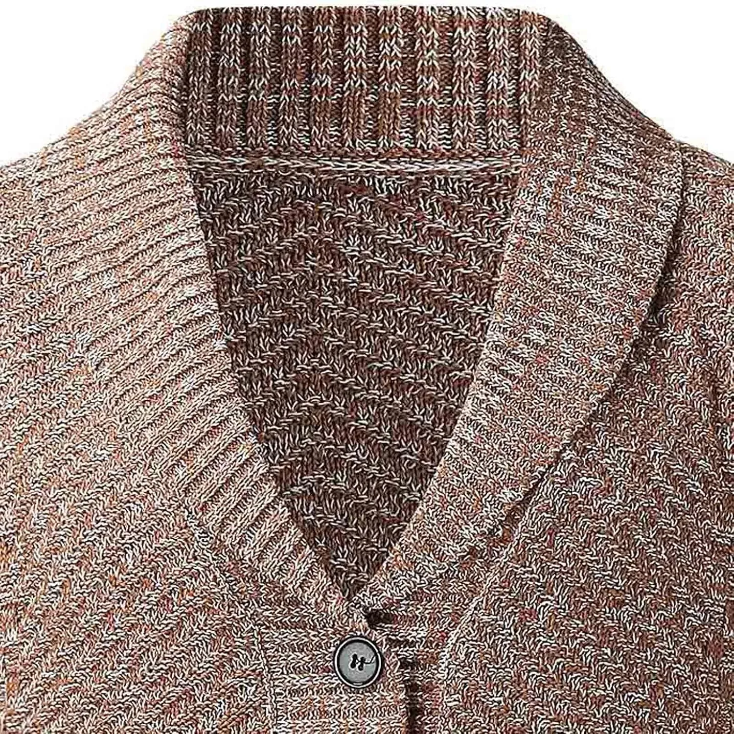 Sweaters for Men Mens Winter Shawl Collar Open Front Button Down Cardigan Long Sleeve Sweaters Coat