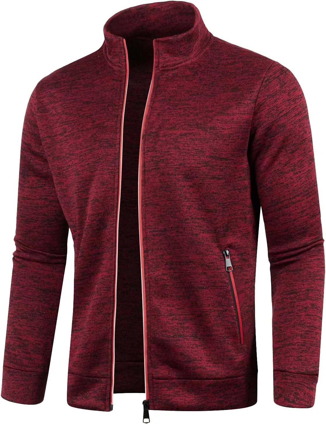 Sweaters for Men Men's Wool Blended Cardigan Sweaters V Neck Button Down Cardigans with Pockets