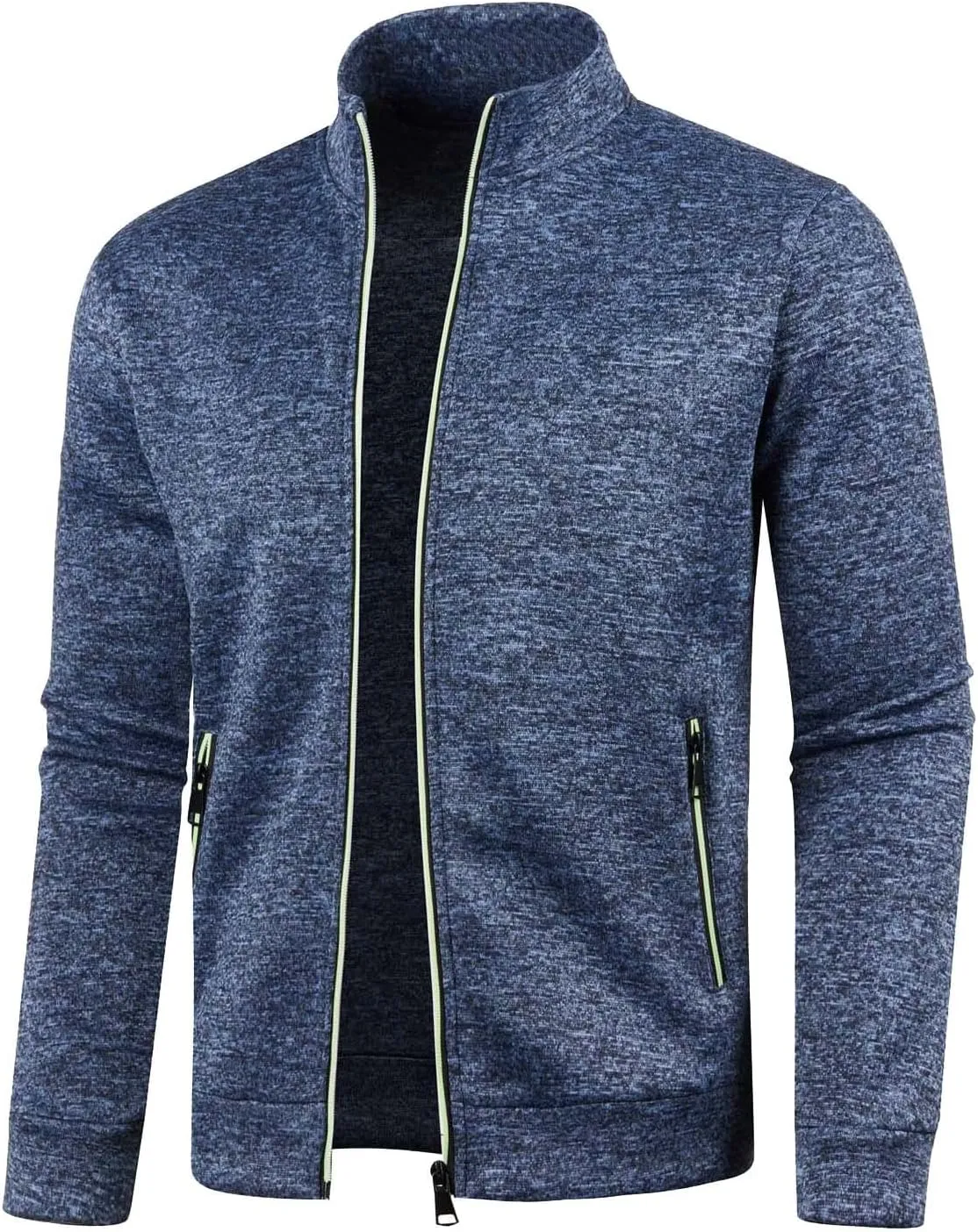 Sweaters for Men Men's Wool Blended Cardigan Sweaters V Neck Button Down Cardigans with Pockets