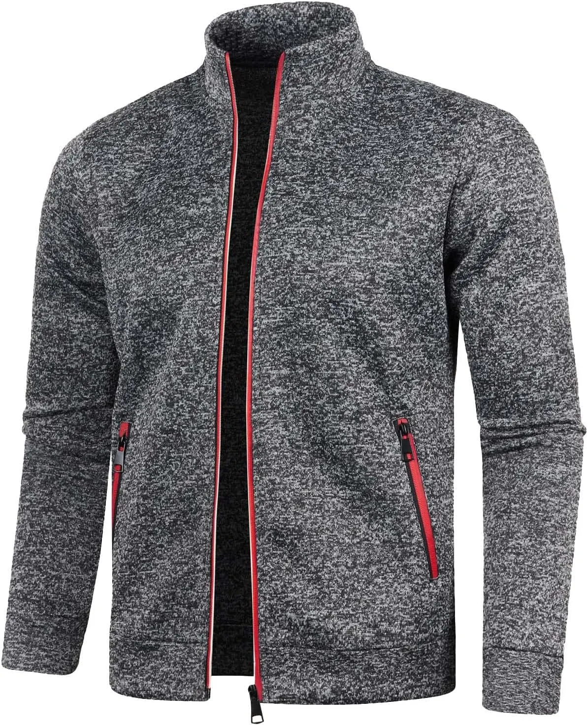 Sweaters for Men Men's Wool Blended Cardigan Sweaters V Neck Button Down Cardigans with Pockets
