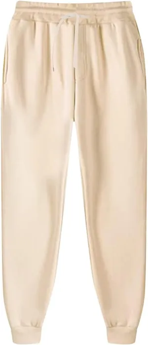 Sweatpants for Men Baggy Joggers Color Matching Athletic Pants Elastic Waist Sweat Pants Track Trousers with Pockets