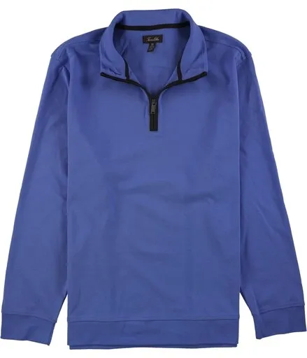 Tasso Elba Mens Piped 1/4 Zip Pullover Sweater