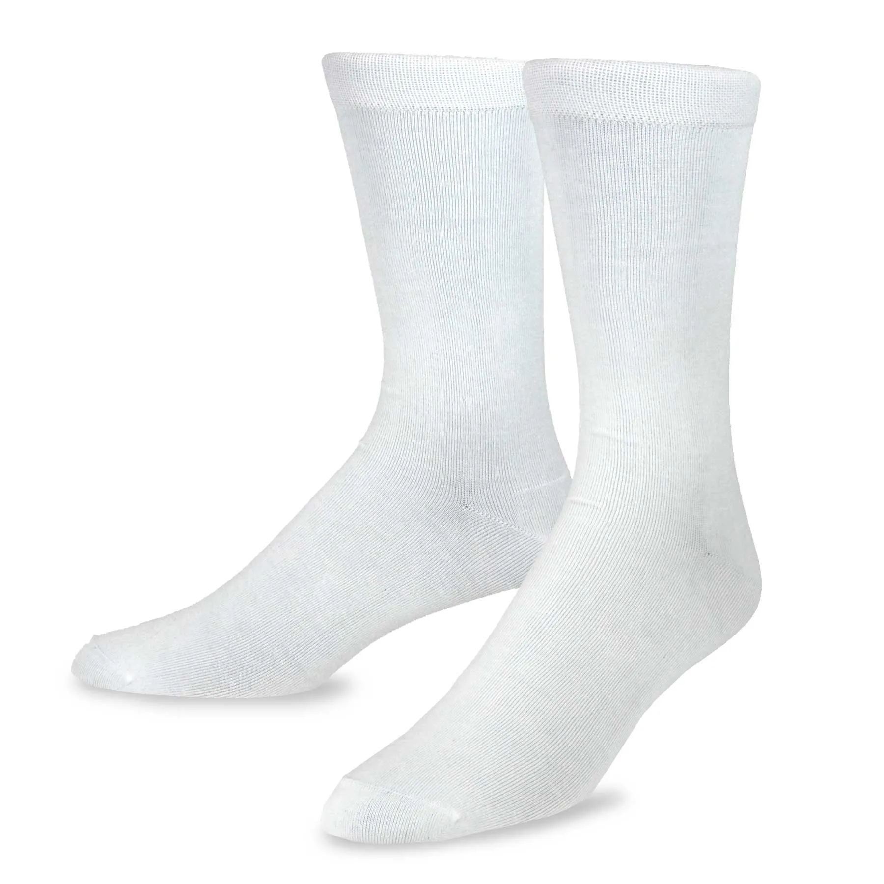 TeeHee Socks Men's Casual Bamboo Crew White, Khaki, Brown 3-Pack (50024)