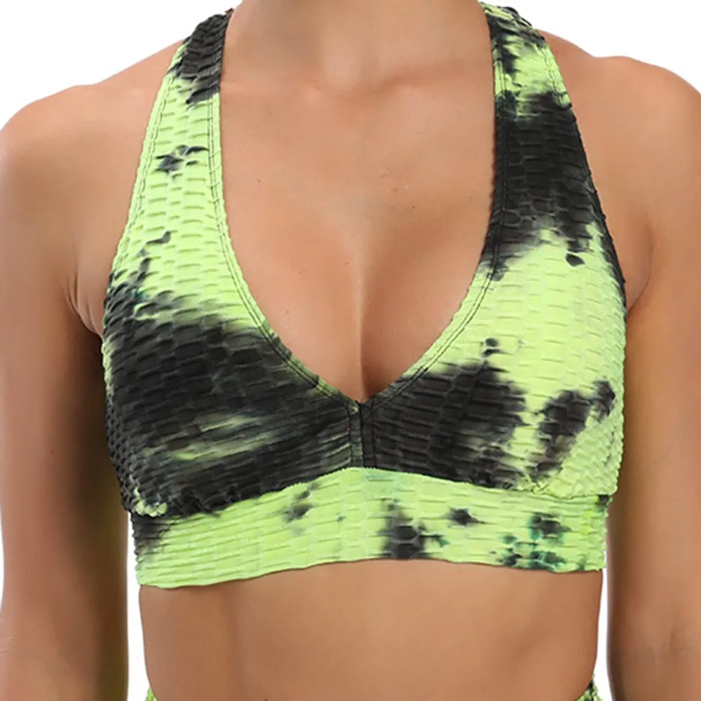 Tie Dye Running Sports Bra
