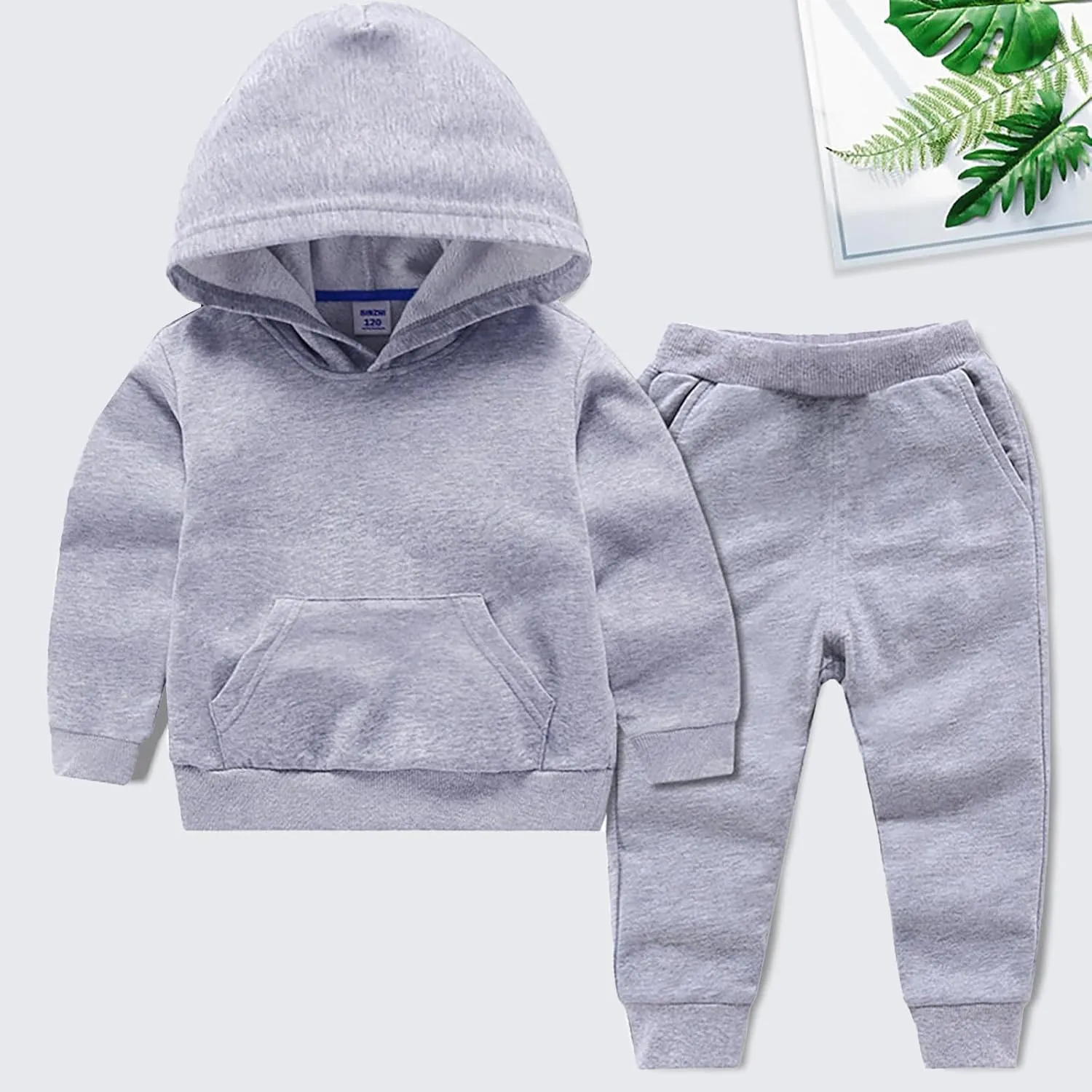 Toddler Baby Boy Fall Clothes Long Sleeve Hoodie Sweatshirt Top   Stretch Jogger Pants Outfit Infant Clothing Set