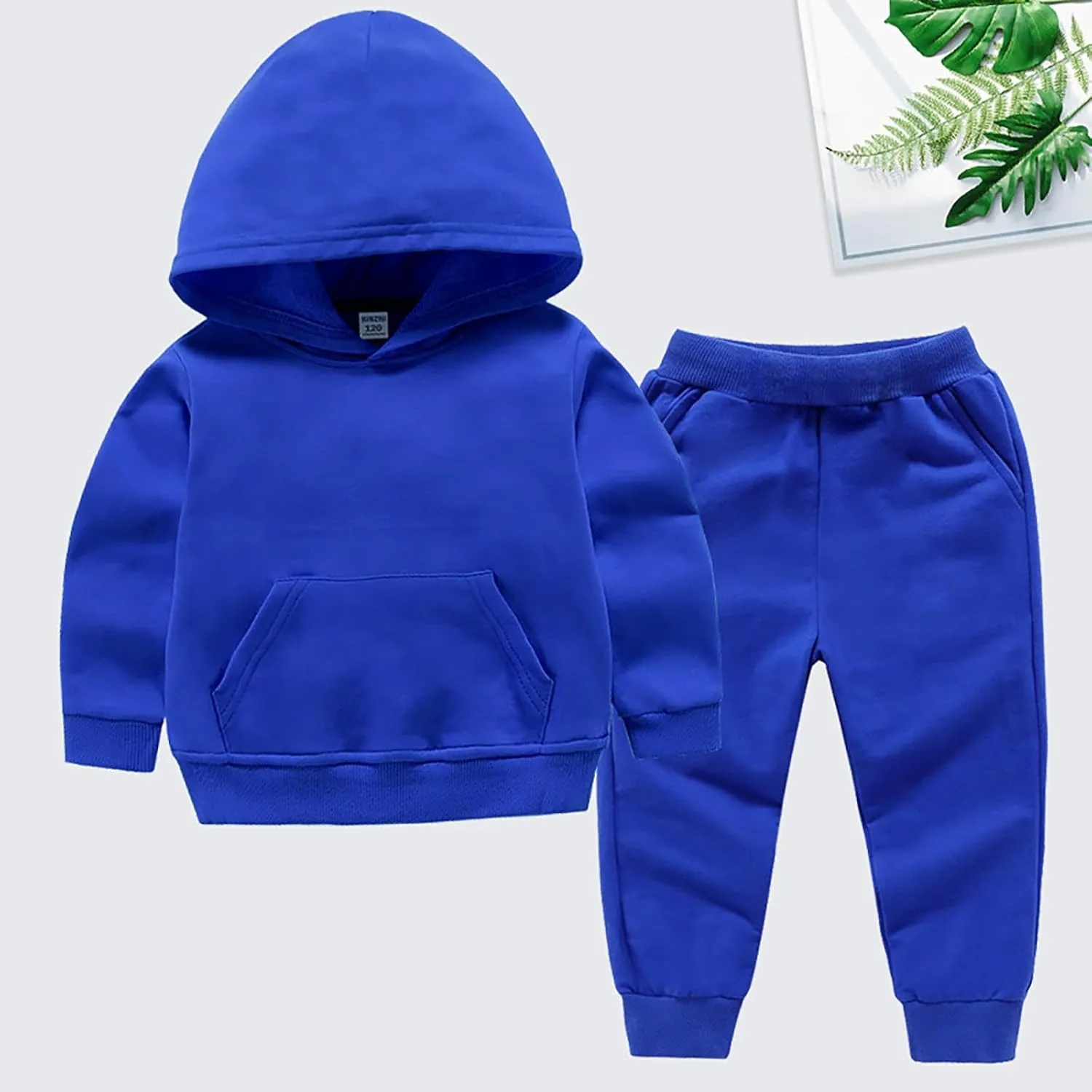 Toddler Baby Boy Fall Clothes Long Sleeve Hoodie Sweatshirt Top   Stretch Jogger Pants Outfit Infant Clothing Set