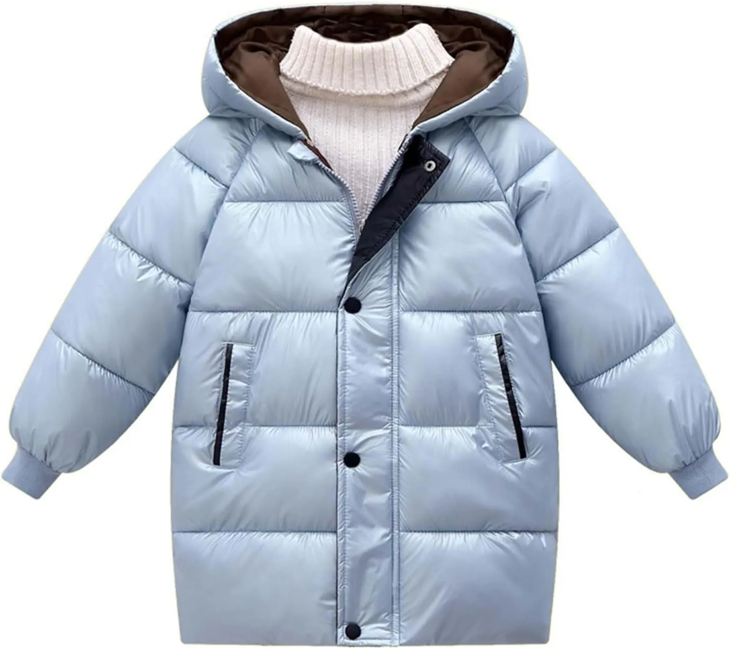 Toddler Boys Girls Winter Coat Puffer Down Jacket Windproof Jacket Hooded Outwear Children's Thick Padded Coat