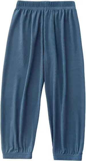 Toddler Girls Baggy Aesthetic Sweatpants Elastic Waist Kids Plain Casual Athletic Joggers Breathable Lightweight