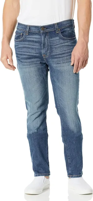 Tommy Hilfiger Men's THD Straight Fit Jeans, Medium Wash, 40Wx32L