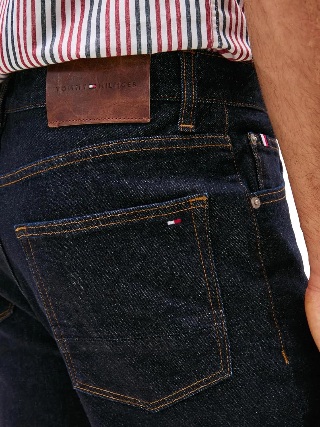Tommy Hilfiger Straight Fit Stretch Jeans for Men
