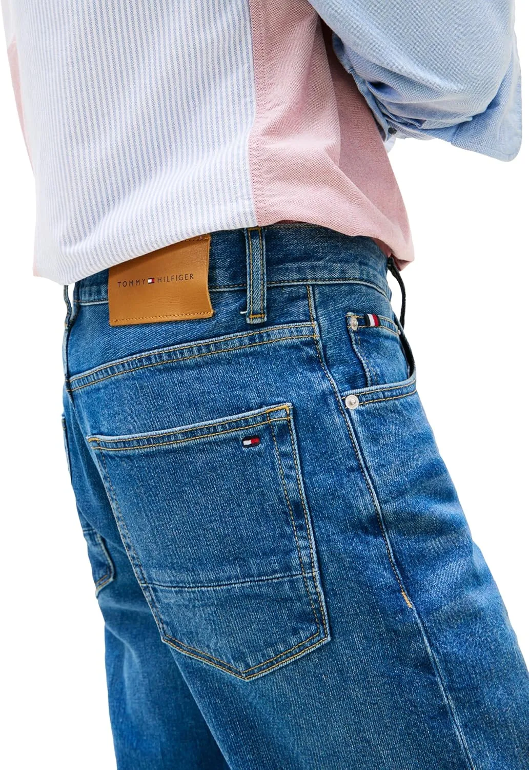 Tommy Hilfiger Straight Fit Stretch Jeans for Men