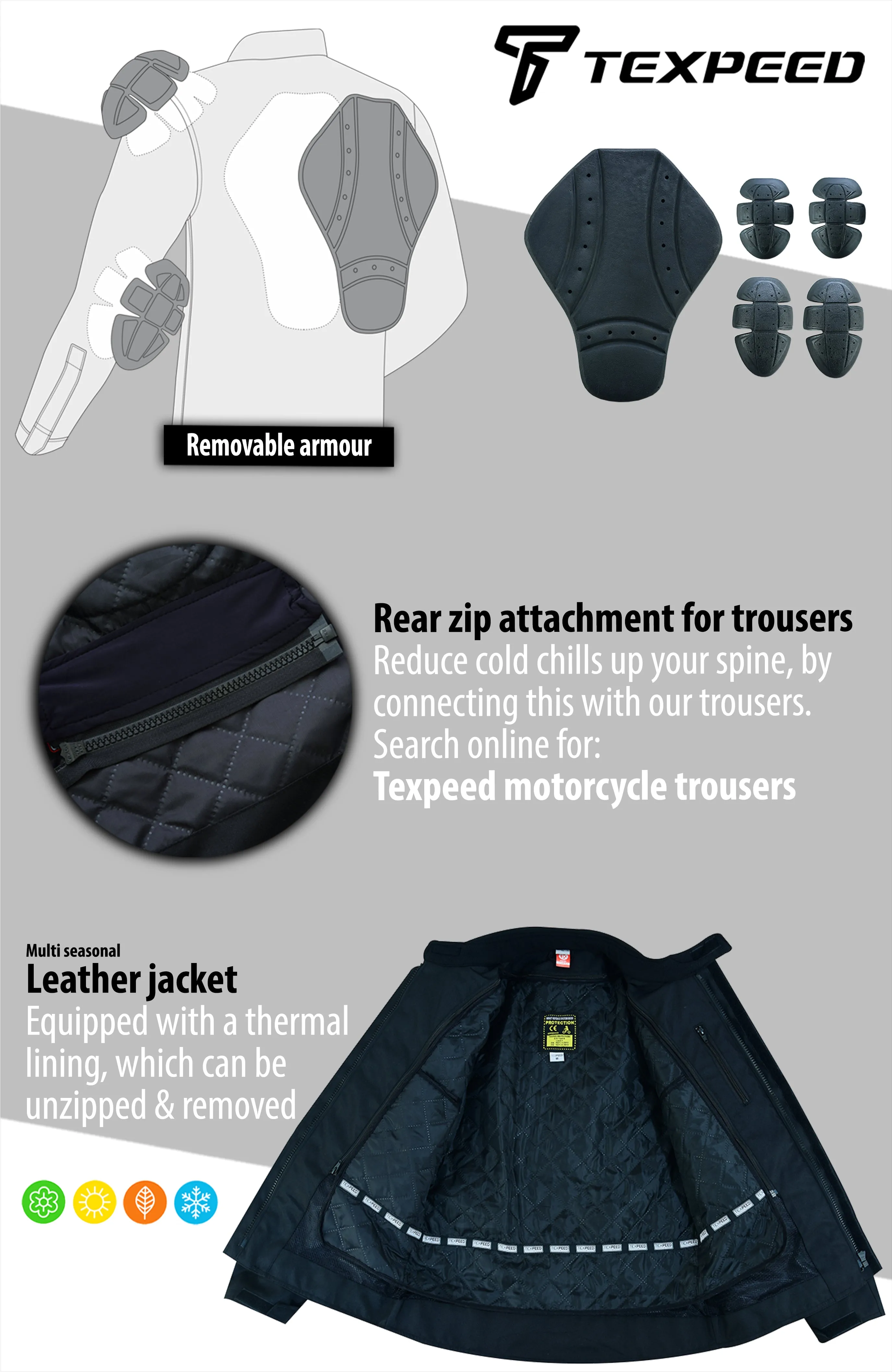 Touring Brown Leather Motorcycle Jacket
