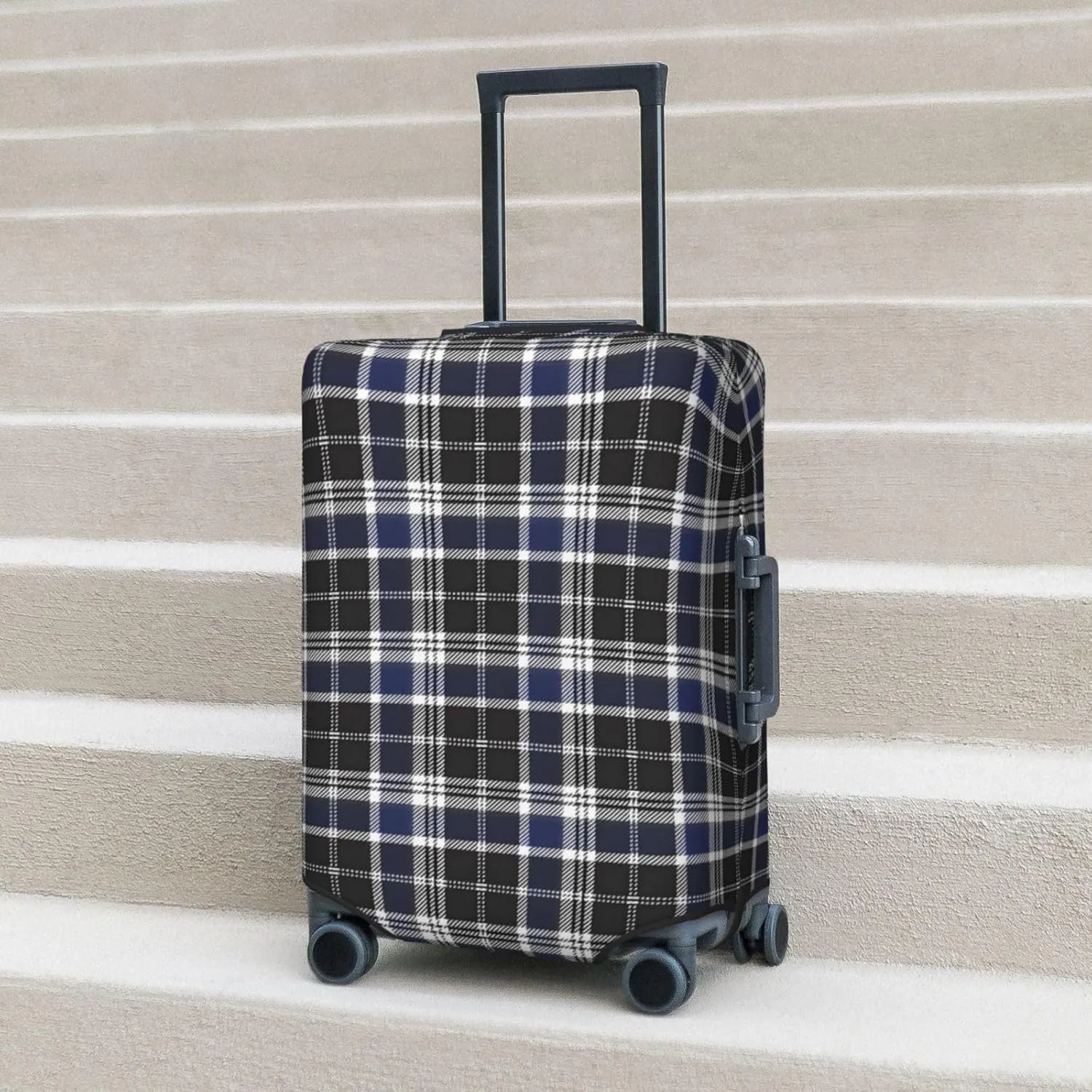 Travel Luggage Cover Suitcase Protector Bag, Checked Anti-Scratch Fits 18-32 Inch Luggage, Suitcase Sleeve For Kid And Adult,Small