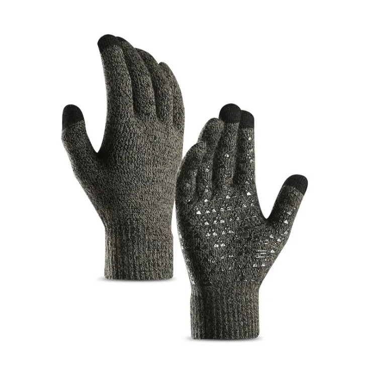Unisex Knitted Wool Touch Screen Texting, Typing, Anti-Slip Gloves
