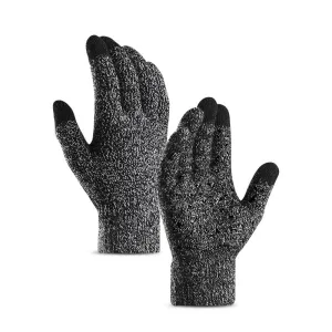 Unisex Knitted Wool Touch Screen Texting, Typing, Anti-Slip Gloves