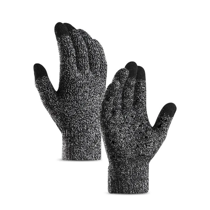 Unisex Knitted Wool Touch Screen Texting, Typing, Anti-Slip Gloves