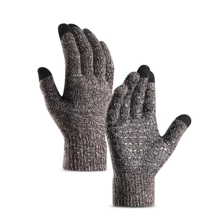 Unisex Knitted Wool Touch Screen Texting, Typing, Anti-Slip Gloves