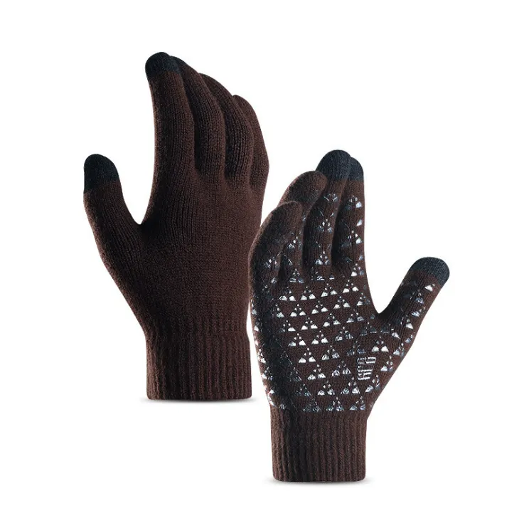 Unisex Knitted Wool Touch Screen Texting, Typing, Anti-Slip Gloves
